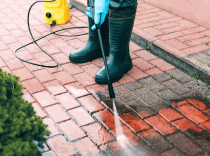 A Pressure Washing Indian Sandstone