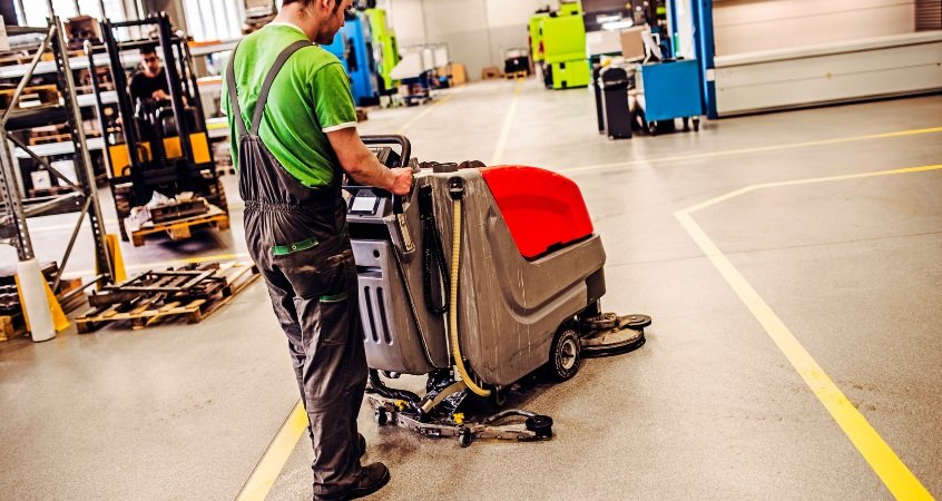 Industrial floor cleaning services