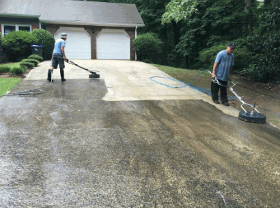 Medium sized Driveway Cleaning Cost