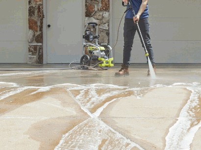 Pressure Wash The Driveway