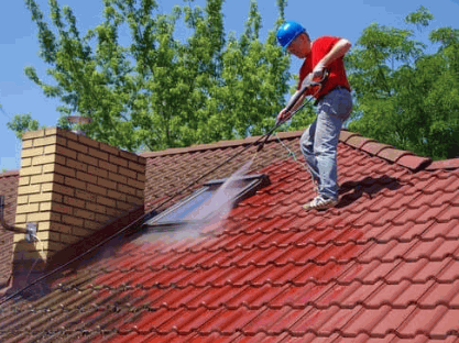 Pressure Washing Roof Tiles