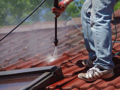 The Pressure Washing Roof Tiles