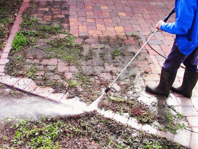 stops weed growth in driveway